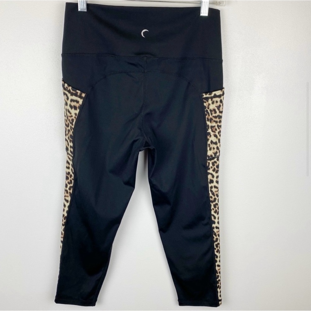 Zyia Leopard Pocket Brilliant Capri - Sz M - Picture 2 of 7